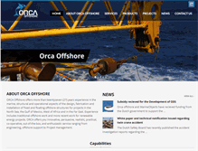 Tablet Screenshot of orca-offshore.com